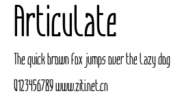 Articulate.ttf字體轉換器圖片