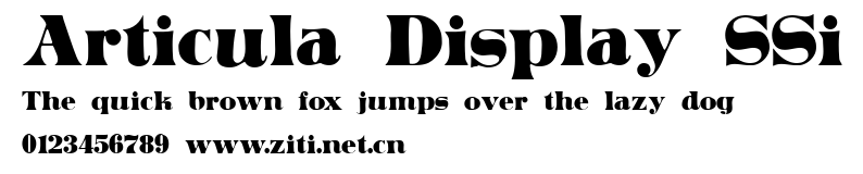 Articula Display SSi.ttf字體轉換器圖片