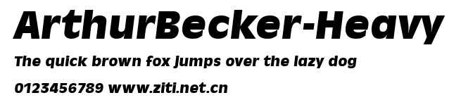ArthurBecker-Heavy.ttf字體轉換器圖片