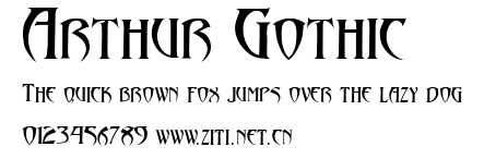 Arthur Gothic.ttf字體轉換器圖片