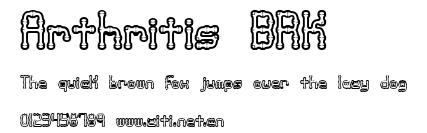 Arthritis BRK.ttf字體轉換器圖片