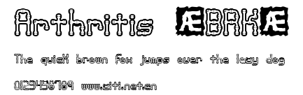 Arthritis (BRK).ttf字體轉換器圖片