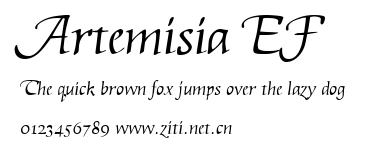 Artemisia EF.ttf字體轉換器圖片