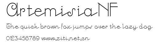 ArtemisiaNF.ttf字體轉換器圖片