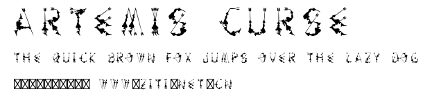 Artemis Curse.ttf字體轉換器圖片