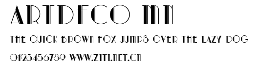 Artdeco MN.ttf字體轉換器圖片