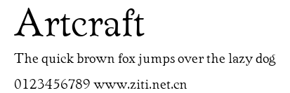 Artcraft.ttf字體轉換器圖片