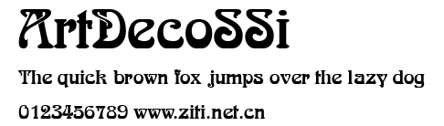 ArtDecoSSi.ttf字體轉換器圖片