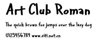 Art Club Roman.otf字體轉換器圖片