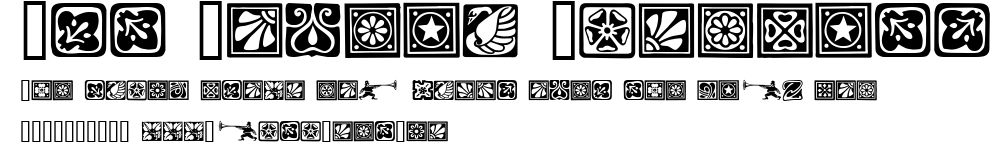 Art Noveau Dingbats.ttf字體轉換器圖片