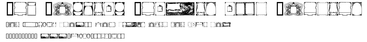 Art Nouveau Frames and Borders.ttf字體轉換器圖片