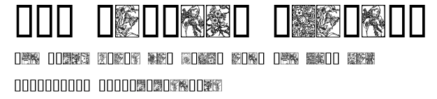 Art Nouveau Flowers.ttf字體轉換器圖片