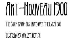 Art-Nouveau 1900.ttf字體轉換器圖片