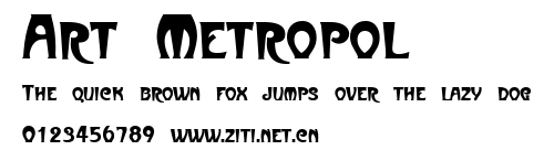 Art-Metropol.ttf字體轉換器圖片