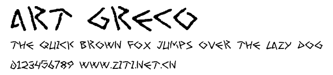 Art Greco.ttf字體轉換器圖片