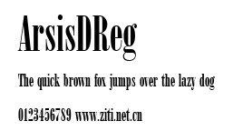 ArsisDReg.ttf字體轉換器圖片