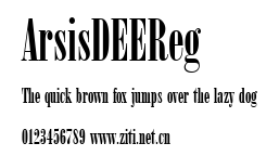 ArsisDEEReg.ttf字體轉換器圖片