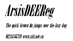 ArsisDEEReg.ttf字體轉換器圖片
