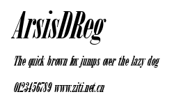 ArsisDReg.ttf字體轉換器圖片