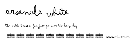 Arsenale White.ttf字體轉換器圖片