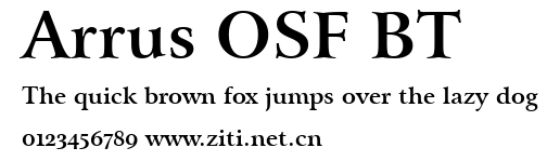 Arrus OSF BT.ttf字體轉換器圖片