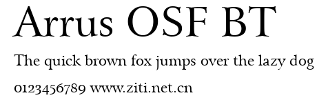 Arrus OSF BT.ttf字體轉換器圖片