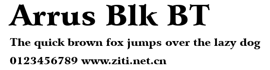 Arrus Blk BT.ttf字體轉換器圖片