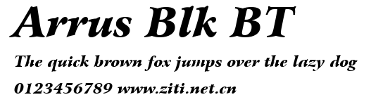 Arrus Blk BT.ttf字體轉換器圖片
