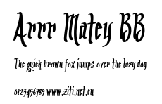 Arrr Matey BB.ttf字體轉換器圖片