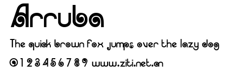 Arruba.ttf字體轉換器圖片