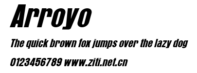 Arroyo.ttf字體轉換器圖片