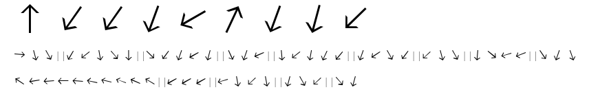 ArrowFont.ttf字體轉換器圖片