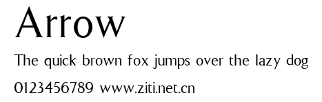Arrow.ttf字體轉換器圖片