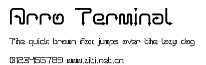Arro Terminal.ttf字體轉換器圖片