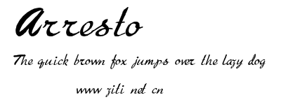 Arresto.ttf字體轉換器圖片