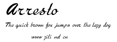 Arresto.otf字體轉換器圖片