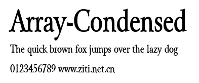 Array-Condensed.ttf字體轉換器圖片