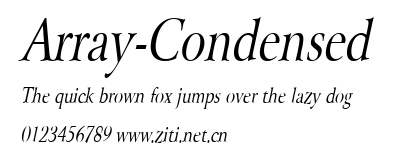 Array-Condensed.ttf字體轉換器圖片