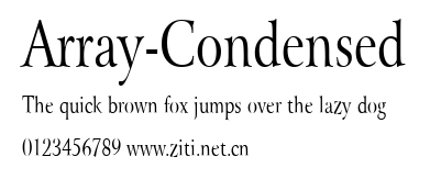 Array-Condensed.ttf字體轉換器圖片