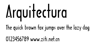 Arquitectura.ttf字體轉換器圖片