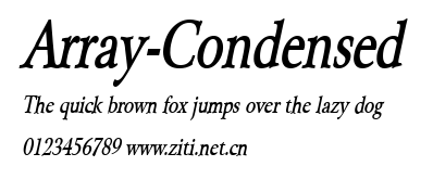 Array-Condensed.ttf字體轉換器圖片