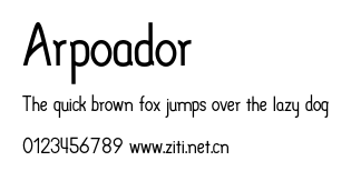Arpoador.otf字體轉換器圖片