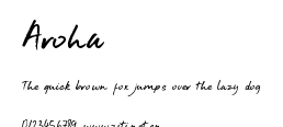 Aroha.otf字體轉換器圖片
