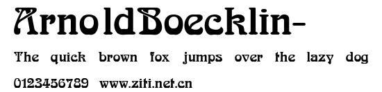 ArnoldBoecklin-.ttf字體轉換器圖片