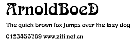 ArnoldBoeD.ttf字體轉換器圖片