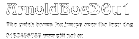ArnoldBoeDOu1.ttf字體轉換器圖片