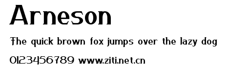 Arneson.ttf字體轉換器圖片