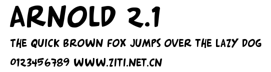 Arnold 2.1.ttf字體轉換器圖片