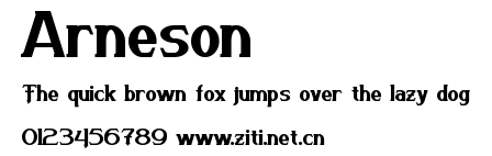 Arneson.ttf字體轉換器圖片