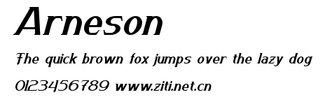 Arneson.ttf字體轉換器圖片